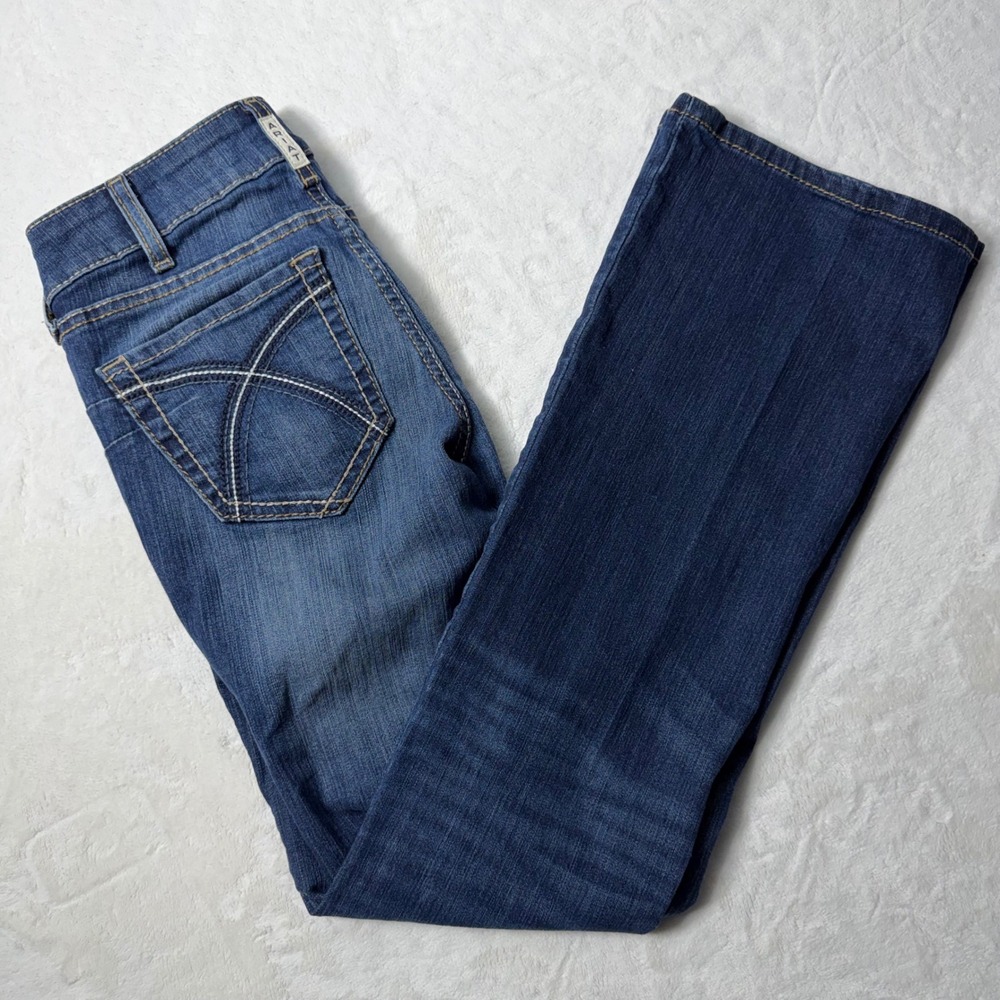Ariat Women's PERFECT RISE Boot Cut Jeans 26S- Dark Blue Wash
